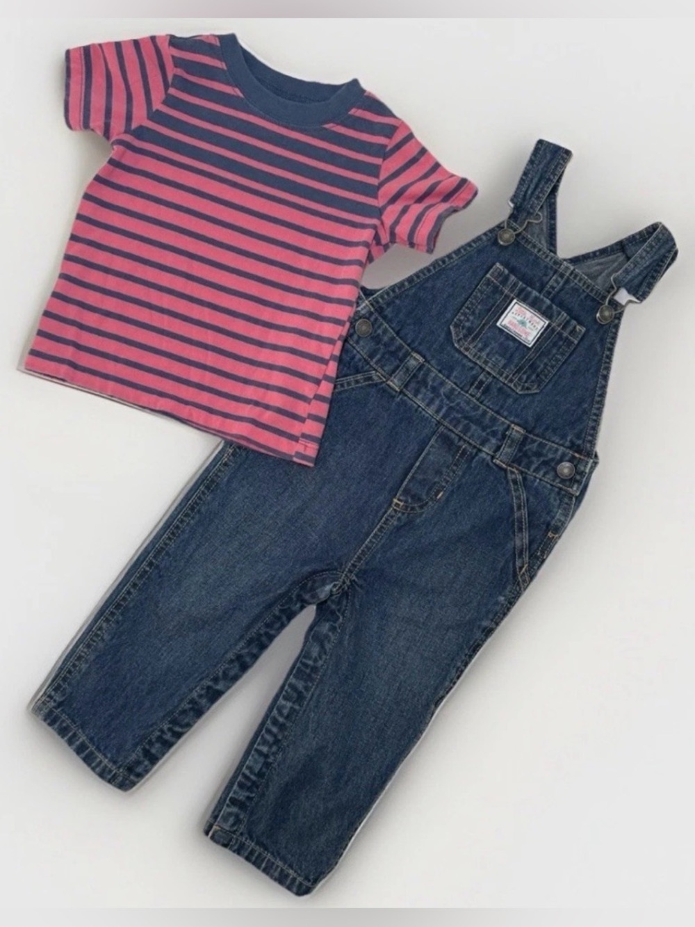Carter's Boy Overalls Bib Pants US Size 18M
Toddler Blue Denim Jean Snap Up